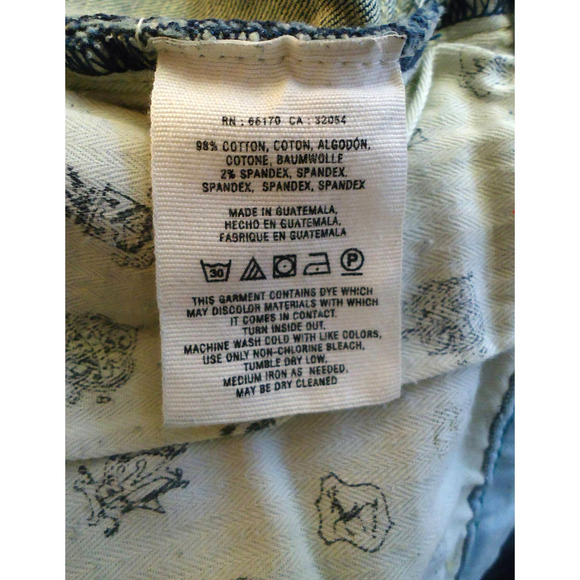 Holding Horses Anthropologie Destressed Boyfriend Cropped Jeans Size 30 - Picture 9 of 11